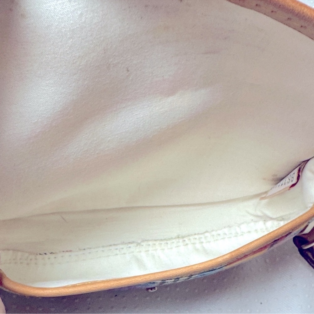 Vintage Dooney & Bourke ant picnic Leather-Trim Wristlet with duck charm - Picture 7 of 10